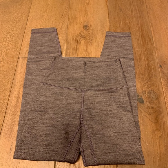 Lululemon Align Pant 25” Herringbone heathered black size 2 - Picture 2 of 7